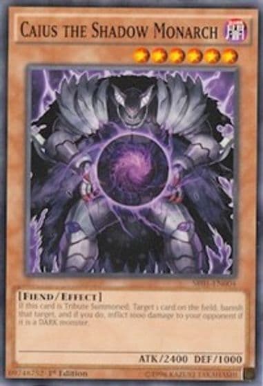 Caius the Shadow Monarch Structure Deck: Emperor of Darkness Yu-Gi-Oh! card