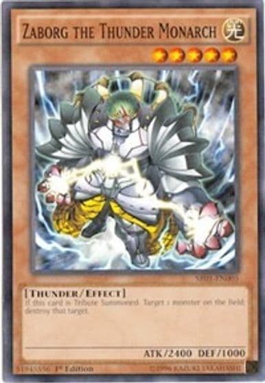 Zaborg the Thunder Monarch Structure Deck: Emperor of Darkness Yu-Gi-Oh! card