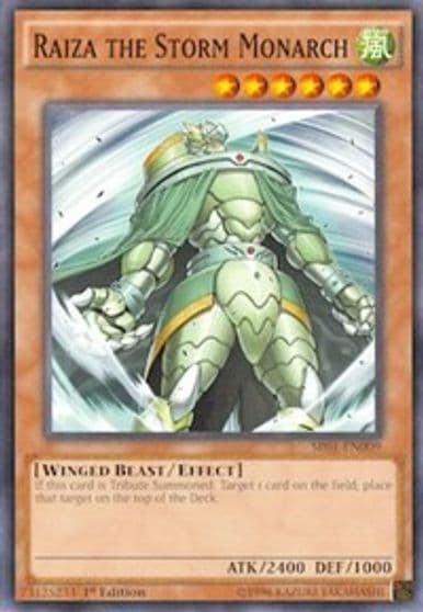Raiza the Storm Monarch Structure Deck: Emperor of Darkness Yu-Gi-Oh! card