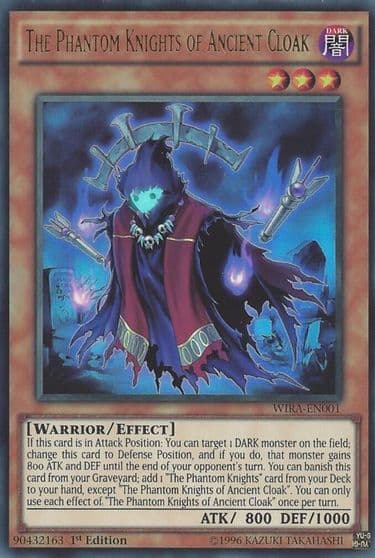 The Phantom Knights of Ancient Cloak Wing Raiders Yu-Gi-Oh! card