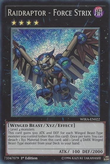 Raidraptor Force Strix Wing Raiders Yu-Gi-Oh! card