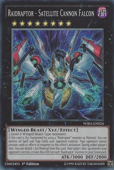 Raidraptor Satellite Cannon Falcon Wing Raiders Yu-Gi-Oh! card