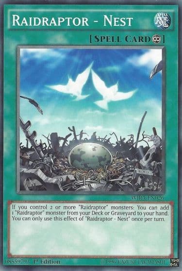 Raidraptor Nest Wing Raiders Yu-Gi-Oh! card