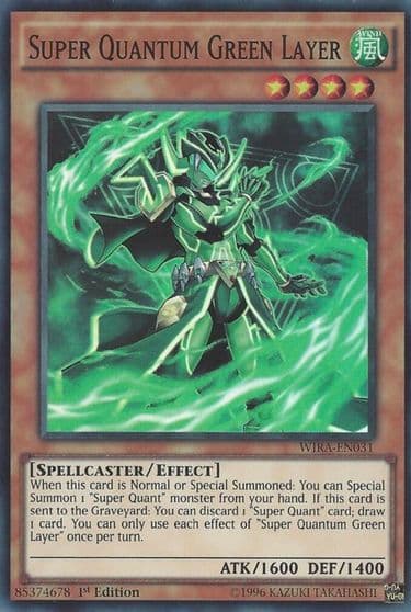 Super Quantum Green Layer Wing Raiders Yu-Gi-Oh! card