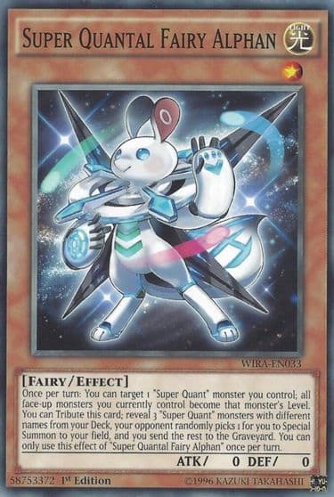 Super Quantal Fairy Alphan Wing Raiders Yu-Gi-Oh! card