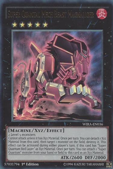 Super Quantal Mech Beast Magnaliger Wing Raiders Yu-Gi-Oh! card