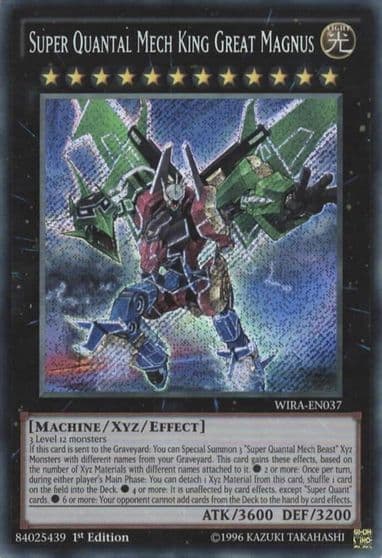 Super Quantal Mech King Great Magnus Wing Raiders Yu-Gi-Oh! card