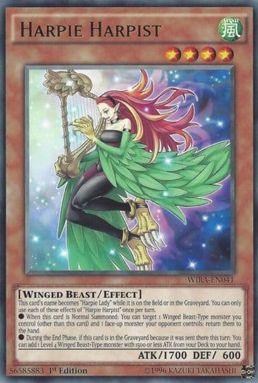 Harpie Harpist Wing Raiders Yu-Gi-Oh! card