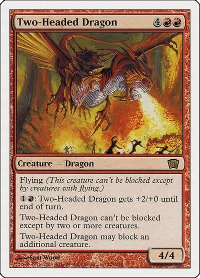 Two Headed Dragon 8th Edition Magic card