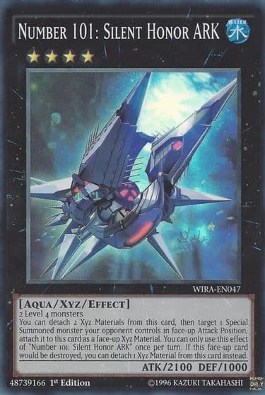 Number 101 Silent Honor ARK Wing Raiders Yu-Gi-Oh! card