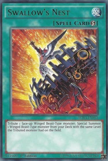 Swallows Nest Wing Raiders Yu-Gi-Oh! card