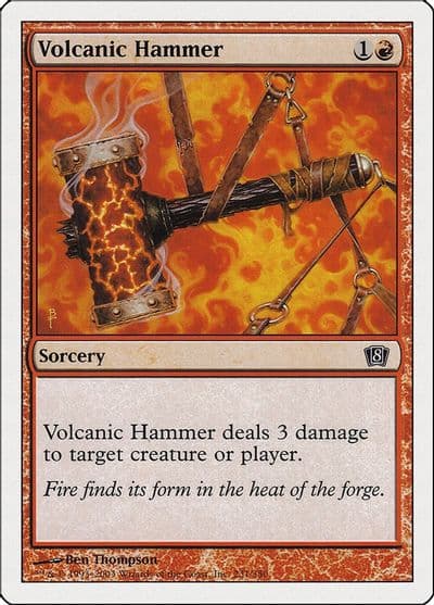 Volcanic Hammer 8th Edition Magic card
