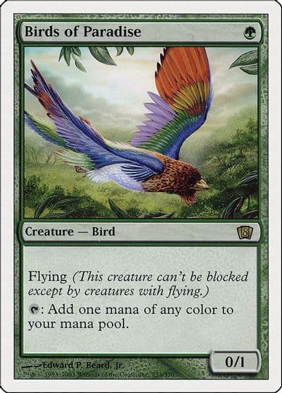 Birds of Paradise 8th Edition Magic card