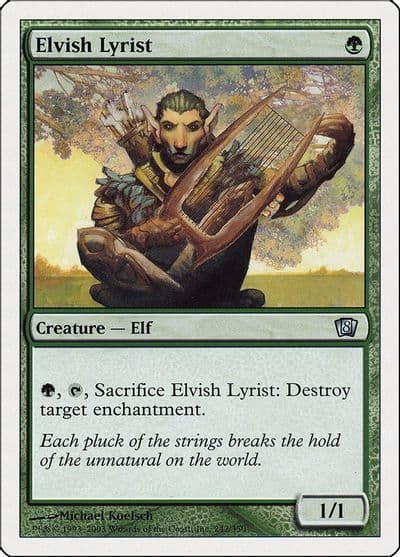 Elvish Lyrist 8th Edition Magic card
