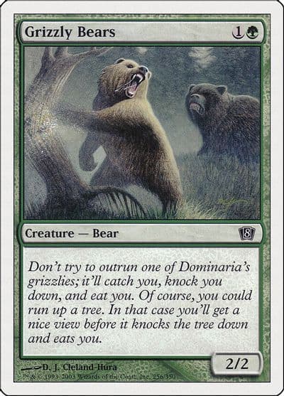 Grizzly Bears 8th Edition Magic card