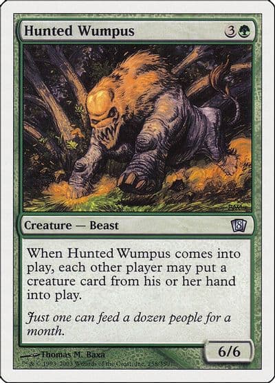 Hunted Wumpus 8th Edition Magic card