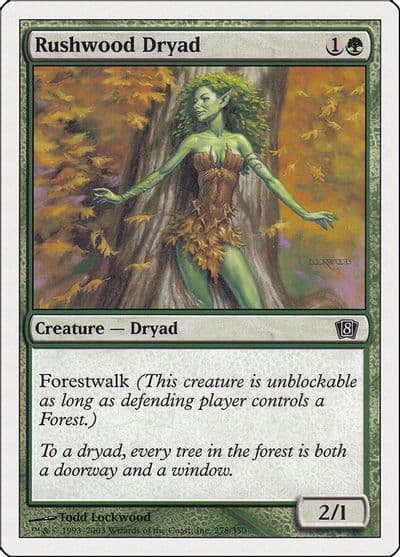 Rushwood Dryad 8th Edition Magic card