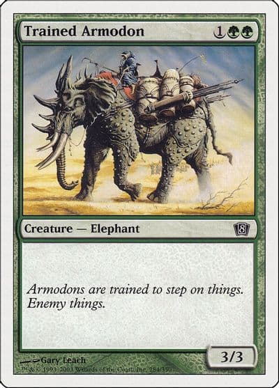 Trained Armodon 8th Edition Magic card