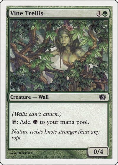 Vine Trellis 8th Edition Magic card