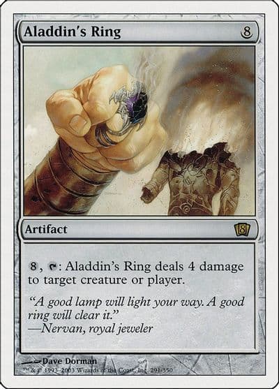 Aladdins Ring 8th Edition Magic card