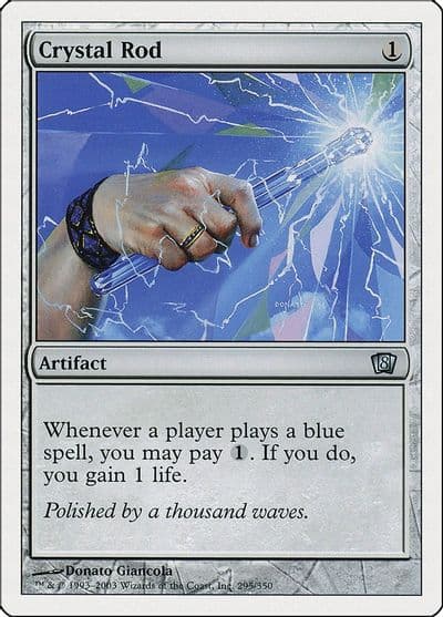 Crystal Rod 8th Edition Magic card