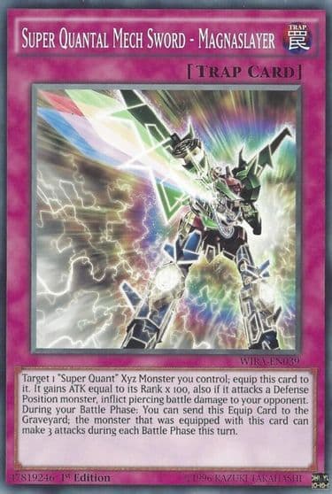 Super Quantal Mech Sword Magnaslayer Wing Raiders Yu-Gi-Oh! card