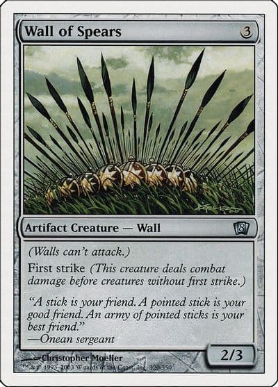 Wall of Spears 8th Edition Magic card
