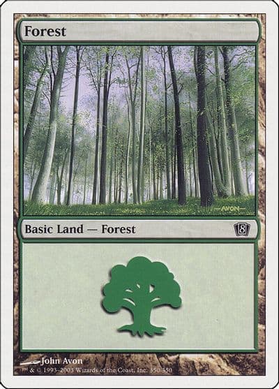 Forest 350 8th Edition Magic card
