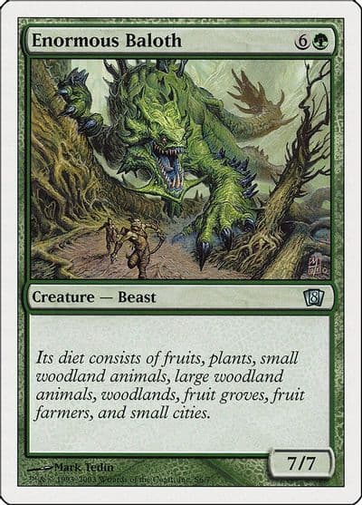 Enormous Baloth 8th Edition Magic card