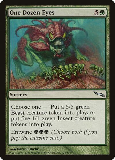 One Dozen Eyes Mirrodin Magic card