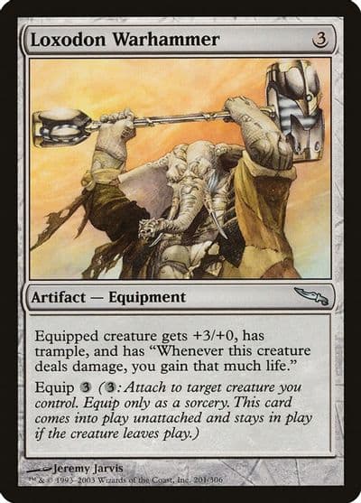 Loxodon Warhammer Mirrodin Magic card