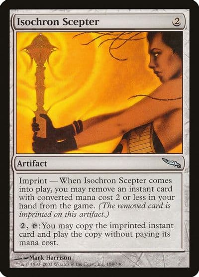 Isochron Scepter Mirrodin Magic card