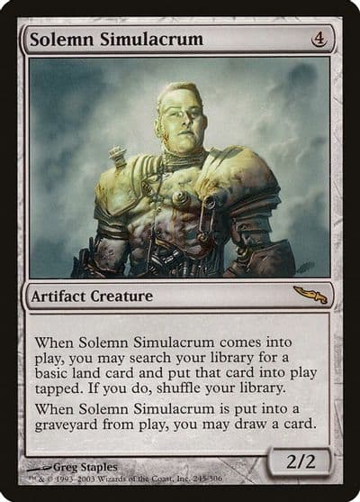 Solemn Simulacrum Mirrodin Magic card