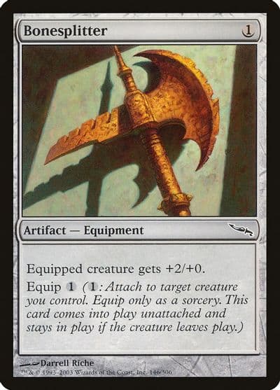 Bonesplitter Mirrodin Magic card
