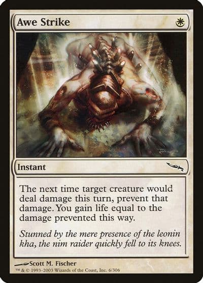 Awe Strike Mirrodin Magic card