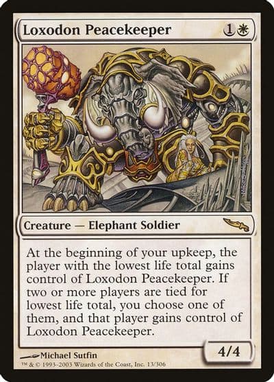 Loxodon Peacekeeper Mirrodin Magic card