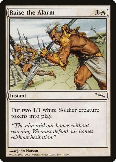 Raise the Alarm Mirrodin Magic card