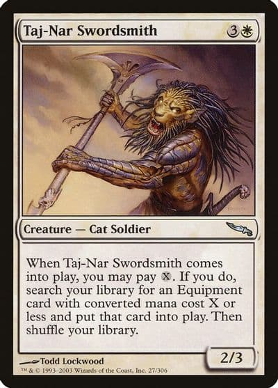 Taj Nar Swordsmith Mirrodin Magic card