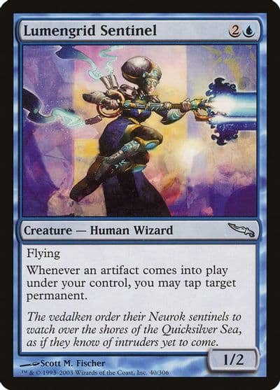 Lumengrid Sentinel Mirrodin Magic card