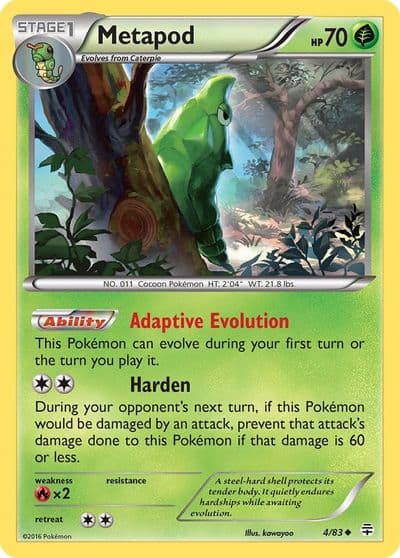 Metapod Generations Pokemon card