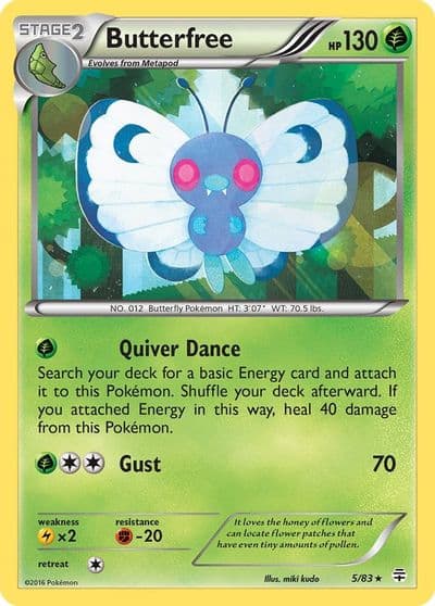Butterfree Generations Pokemon card