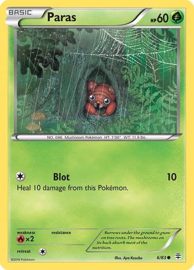 Paras Generations Pokemon card