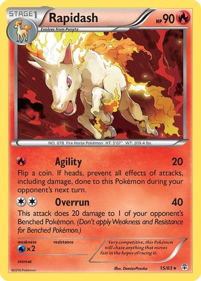 Rapidash Generations Pokemon card