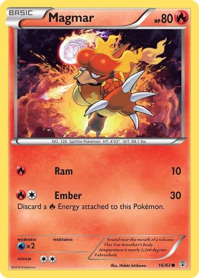 Magmar Generations Pokemon card