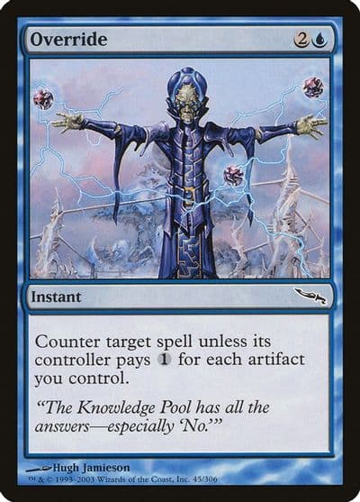 Override Mirrodin Magic card