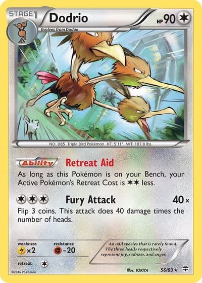 Dodrio Generations Pokemon card