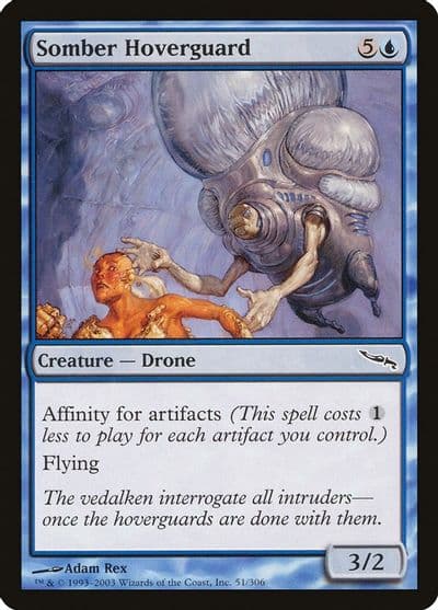 Somber Hoverguard Mirrodin Magic card