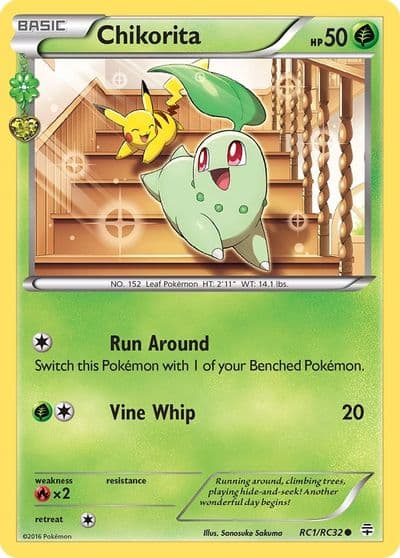 Chikorita Generations: Radiant Collection Pokemon card
