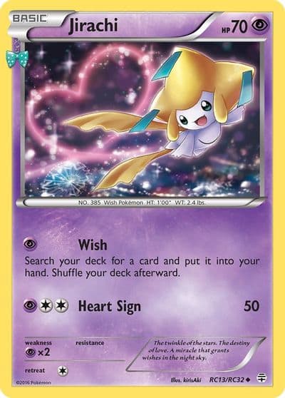 Jirachi Generations: Radiant Collection Pokemon card