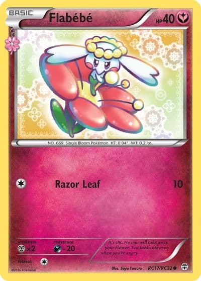 Flabebe Generations: Radiant Collection Pokemon card